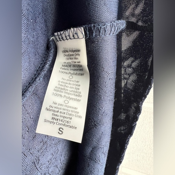 Navy long kimono shirley cover elegant collection - Picture 3 of 5